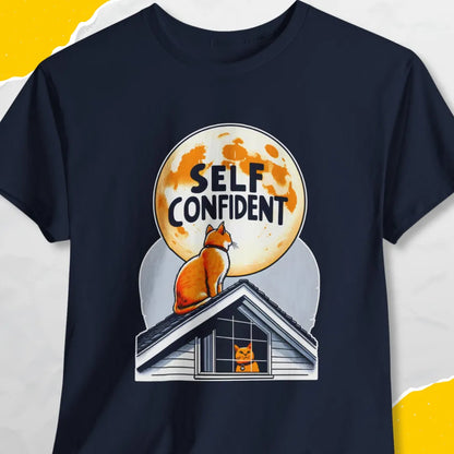 Self Confident - Unisex Softstyle Tee Cat T-Shirt