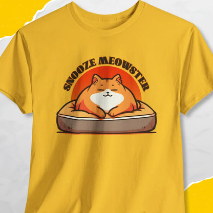 Snooze Meowster - Unisex Softstyle Tee Cat T-Shirt