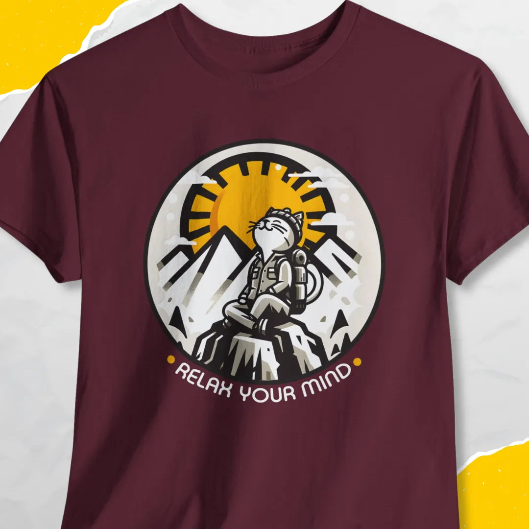 Relax Your Mind - Unisex Softstyle Tee Cat T-Shirt