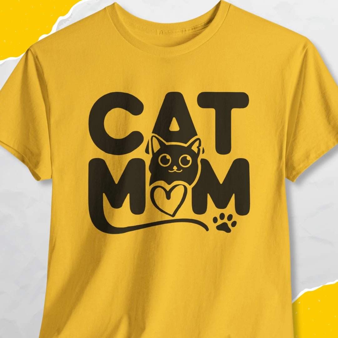 Cat Mom - Unisex Softstyle Tee Cat T-Shirt