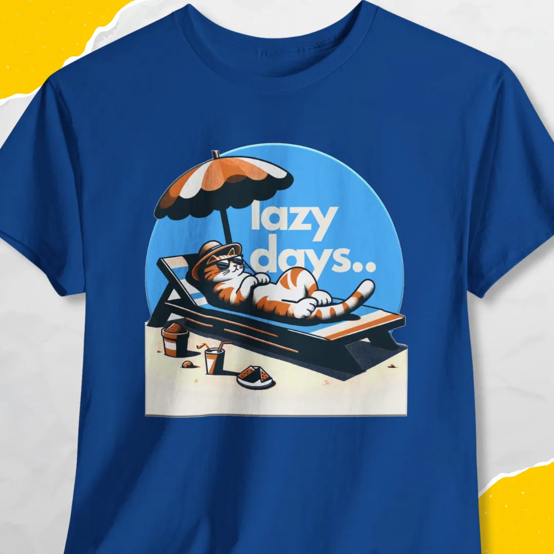 Lazy Days - Unisex Softstyle Tee Cat T-Shirt