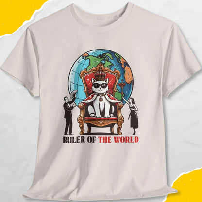 Ruler Of The World - Unisex Softstyle Tee Cat T-Shirt