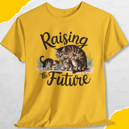 Raising the Future - Unisex Softstyle Tee Cat T-Shirt