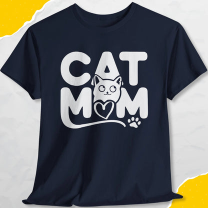 Cat Mom - Unisex Softstyle Tee Cat T-Shirt