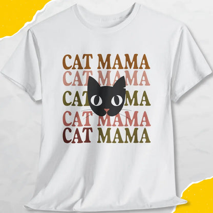 Cat Mama - Unisex Softstyle Tee Cat T-Shirt