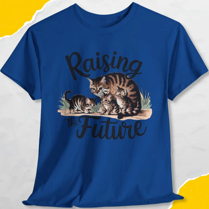 Raising the Future - Unisex Softstyle Tee Cat T-Shirt