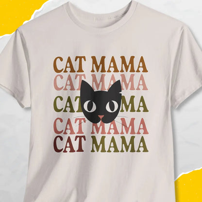 Cat Mama - Unisex Softstyle Tee Cat T-Shirt