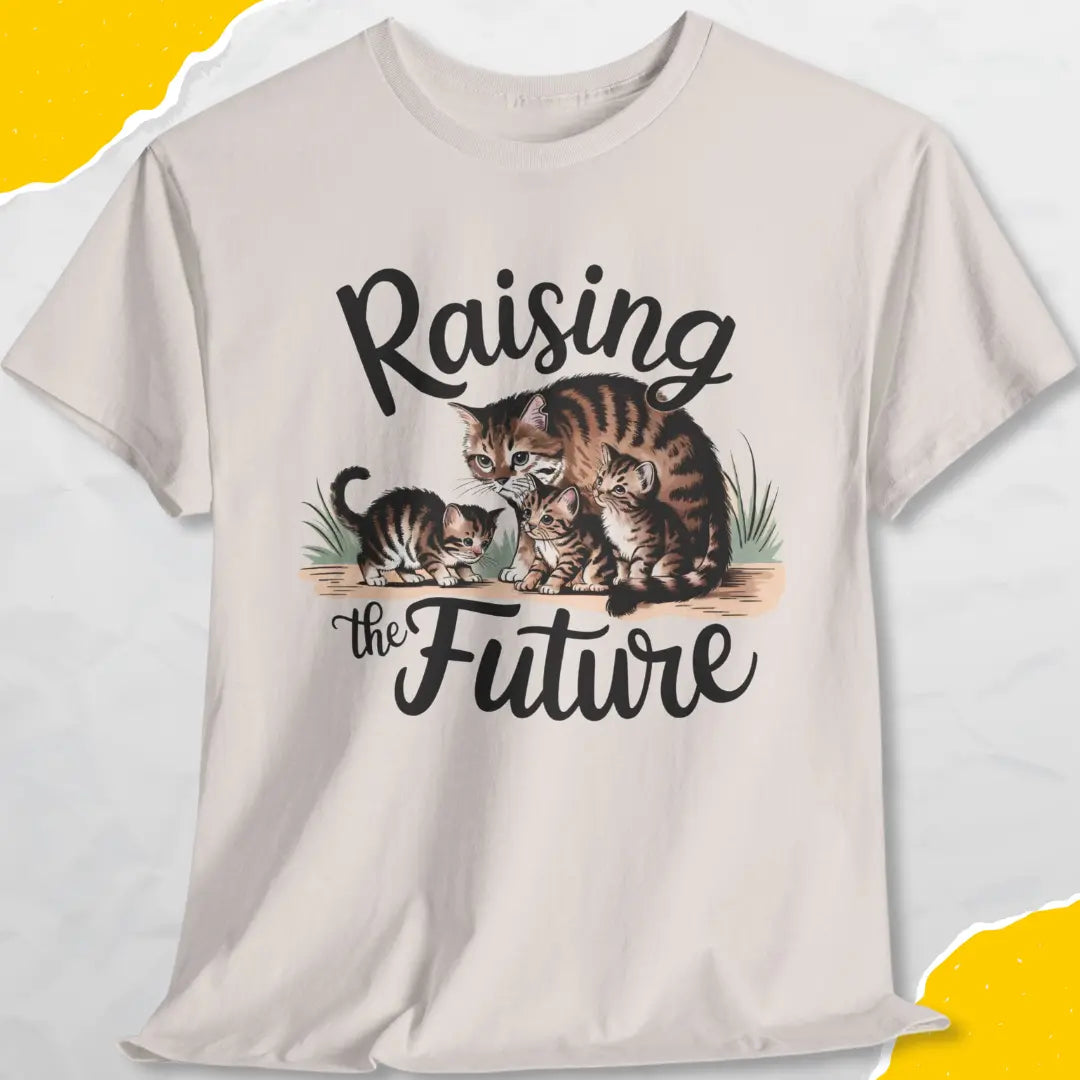 Raising the Future - Unisex Softstyle Tee Cat T-Shirt