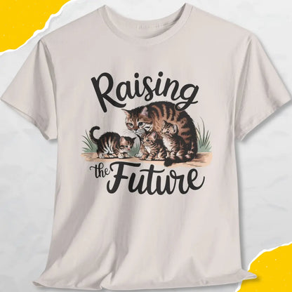 Raising the Future - Unisex Softstyle Tee Cat T-Shirt