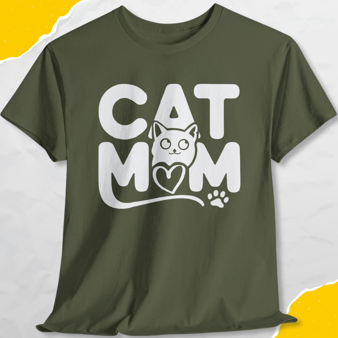 Cat Mom - Unisex Softstyle Tee Cat T-Shirt