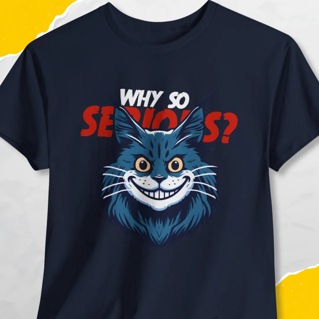 Why So Serious? - Unisex Softstyle Tee Cat T-Shirt