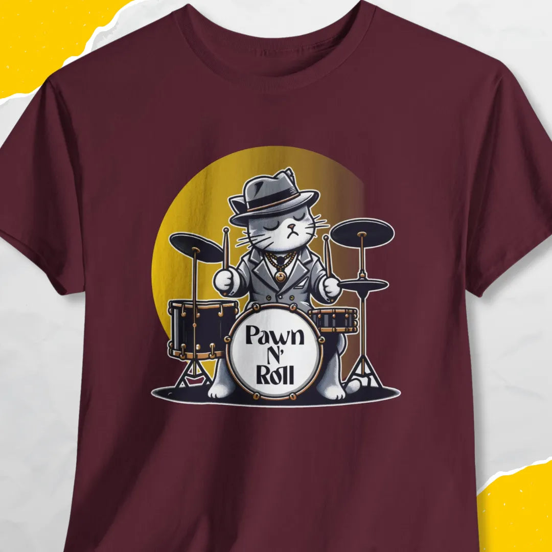 Pawn N' Roll - Unisex Softstyle Tee Cat T-Shirt