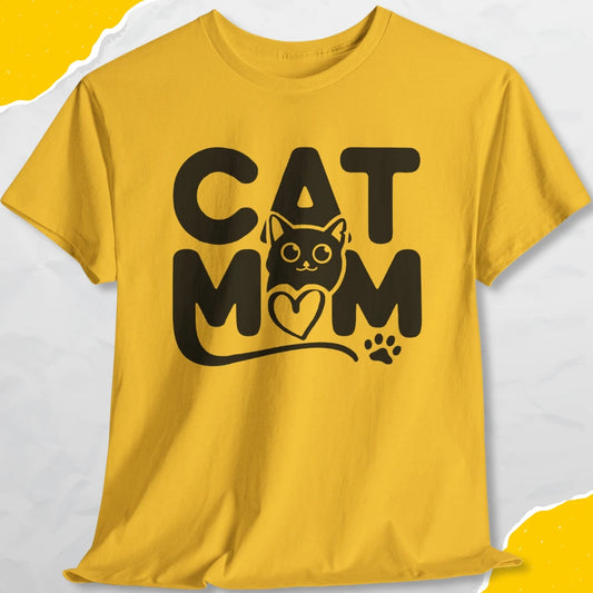 Cat Mom - Unisex Softstyle Tee Cat T-Shirt