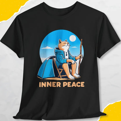 Inner Peace - Unisex Softstyle Tee Cat T-Shirt