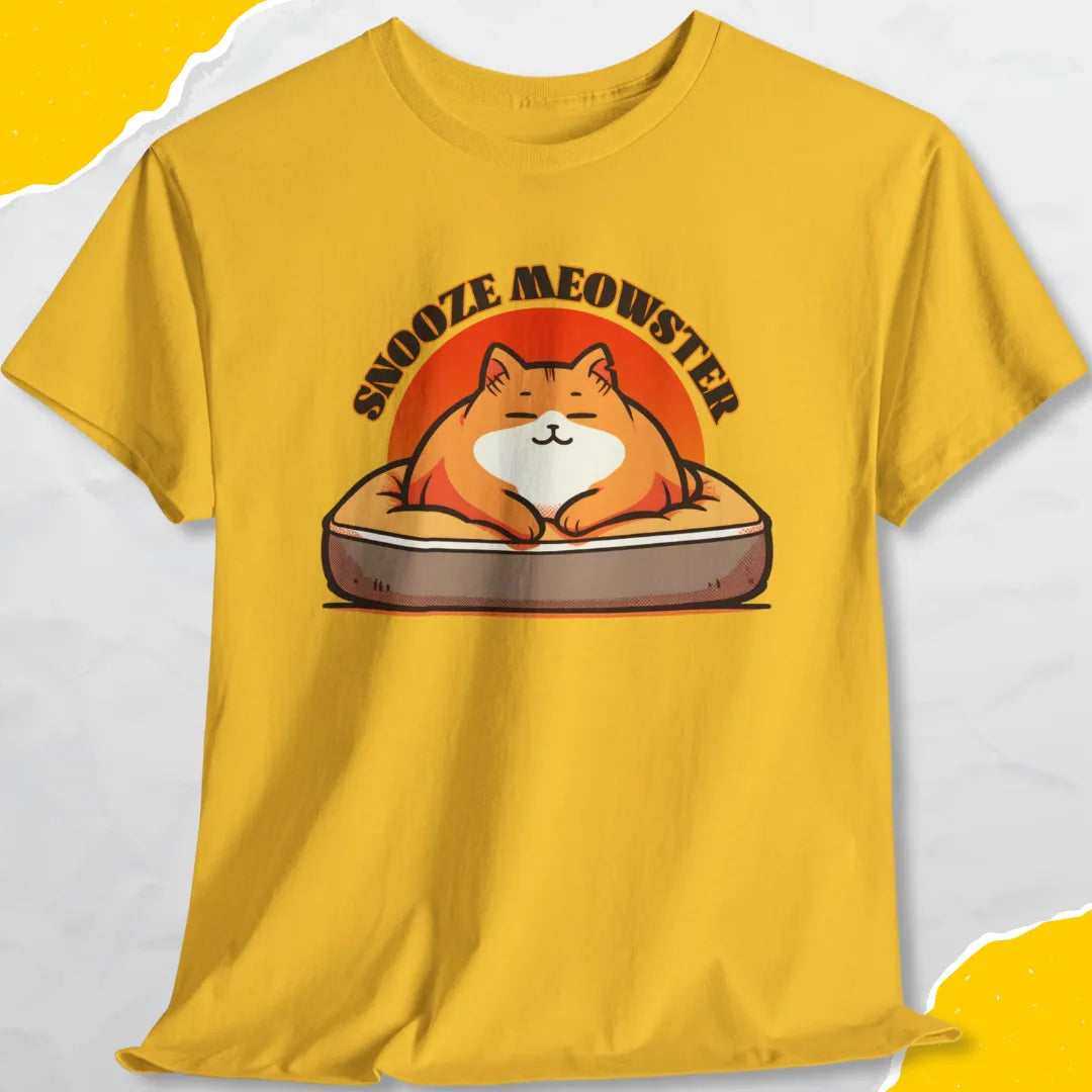 Snooze Meowster - Unisex Softstyle Tee Cat T-Shirt