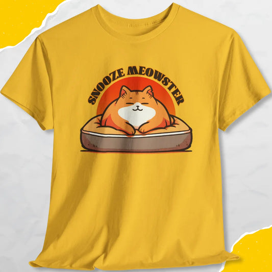 Snooze Meowster - Unisex Softstyle Tee Cat T-Shirt