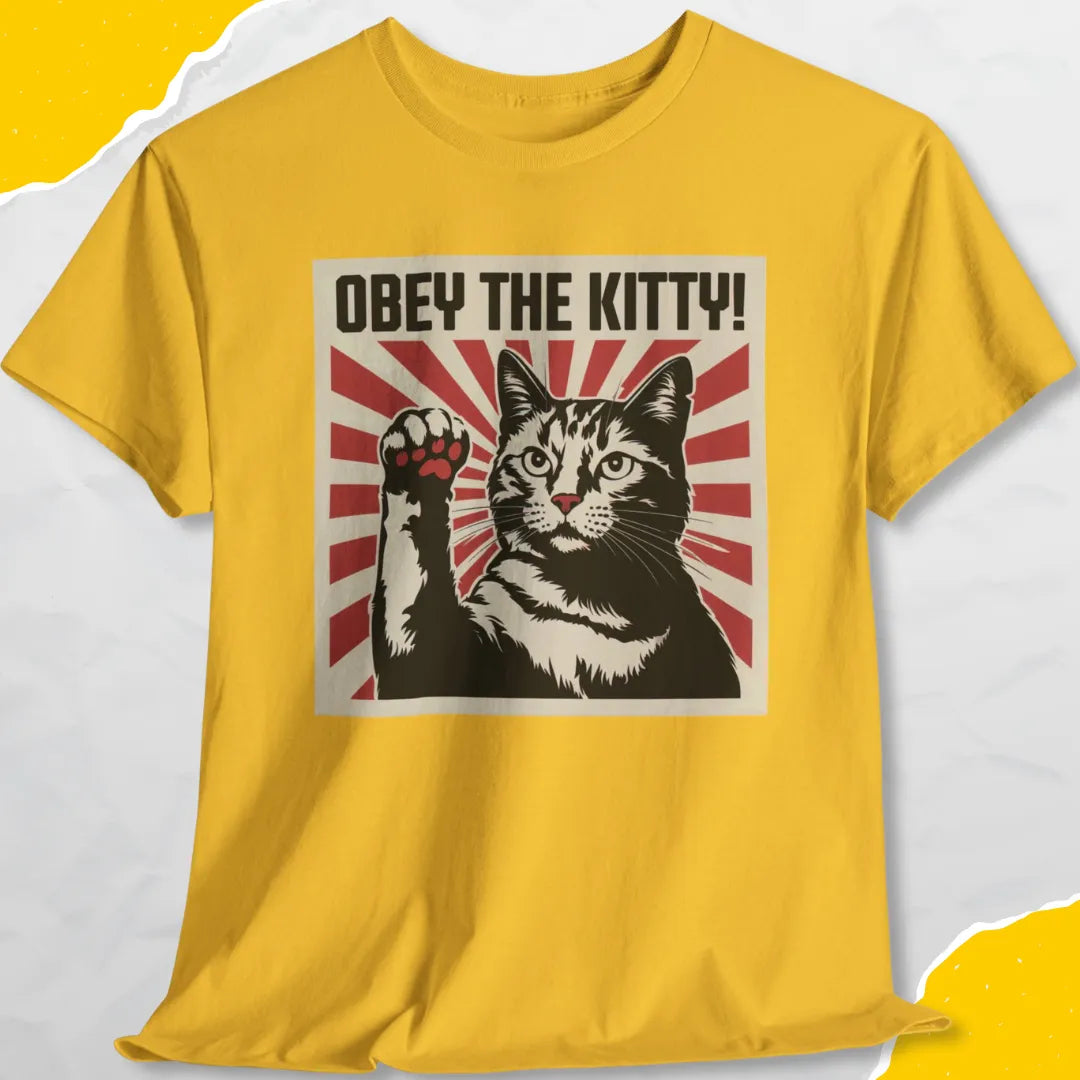 Obey The Kitty - Unisex Softstyle Tee Cat T-Shirt