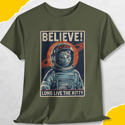 Believe! Long Live The Kitty - Unisex Softstyle Tee Cat T-Shirt