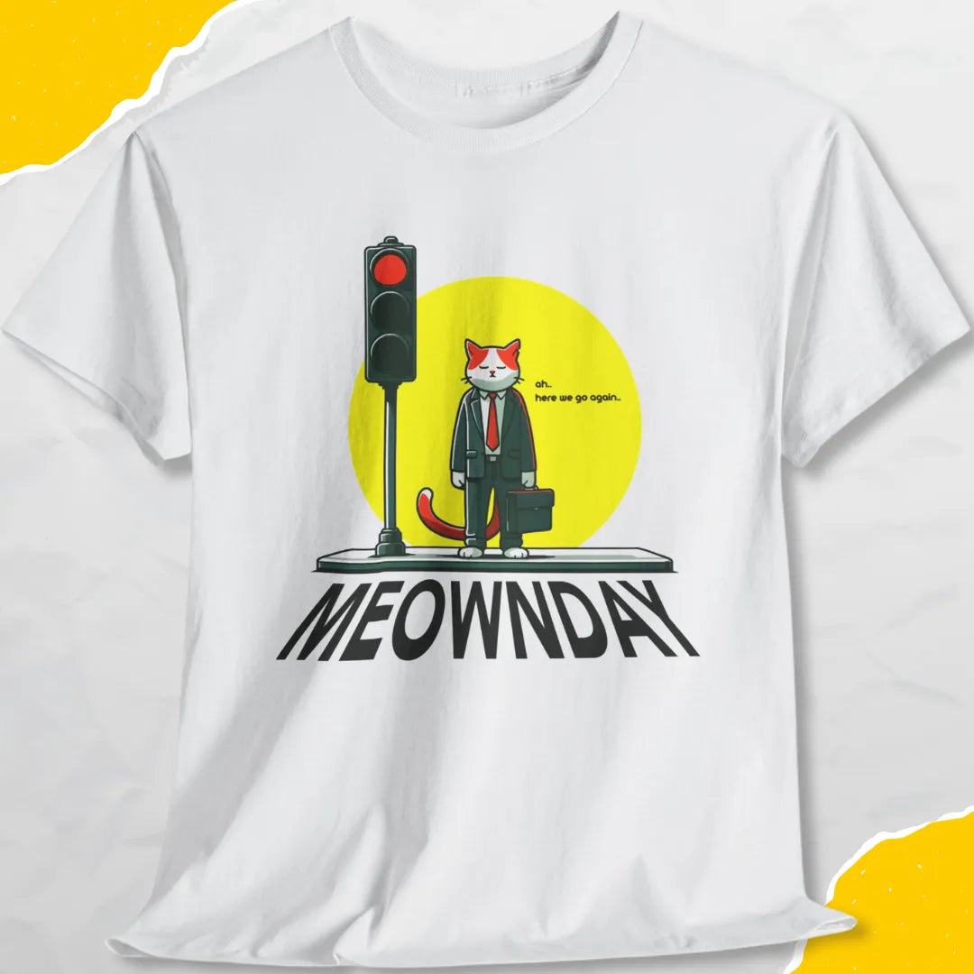 Meownday - Unisex Softstyle Tee Cat T-Shirt