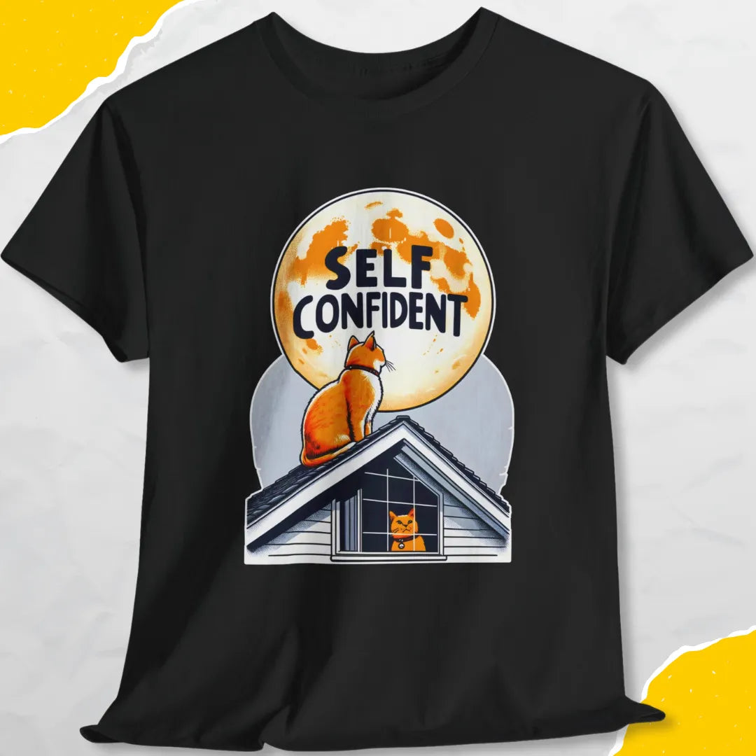 Self Confident - Unisex Softstyle Tee Cat T-Shirt