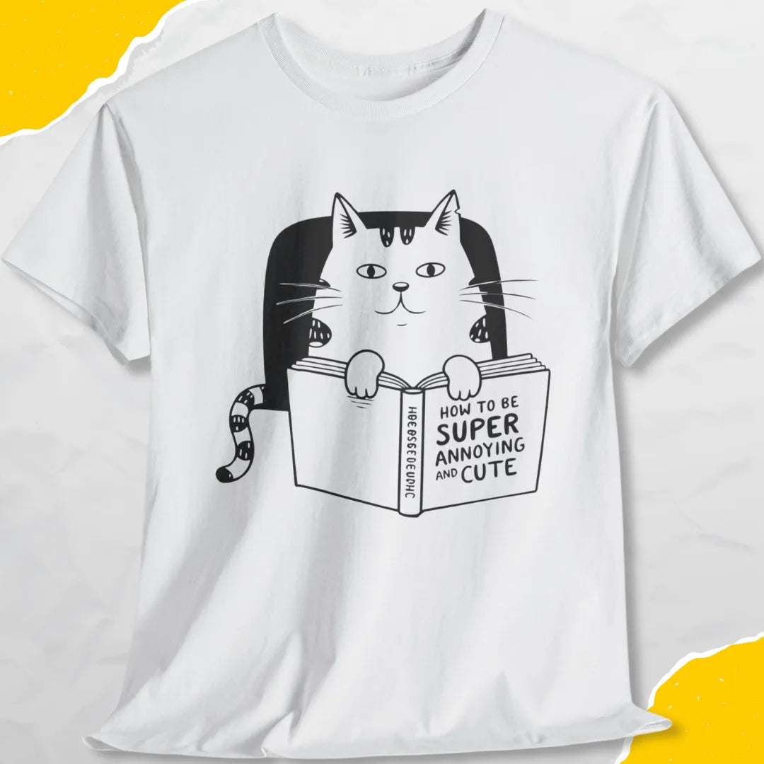 How To Be Annoying and Cute - Unisex Softstyle Tee Cat T-Shirt