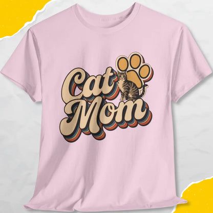 Cat Mom Retro - Unisex Softstyle Tee Cat T-Shirt