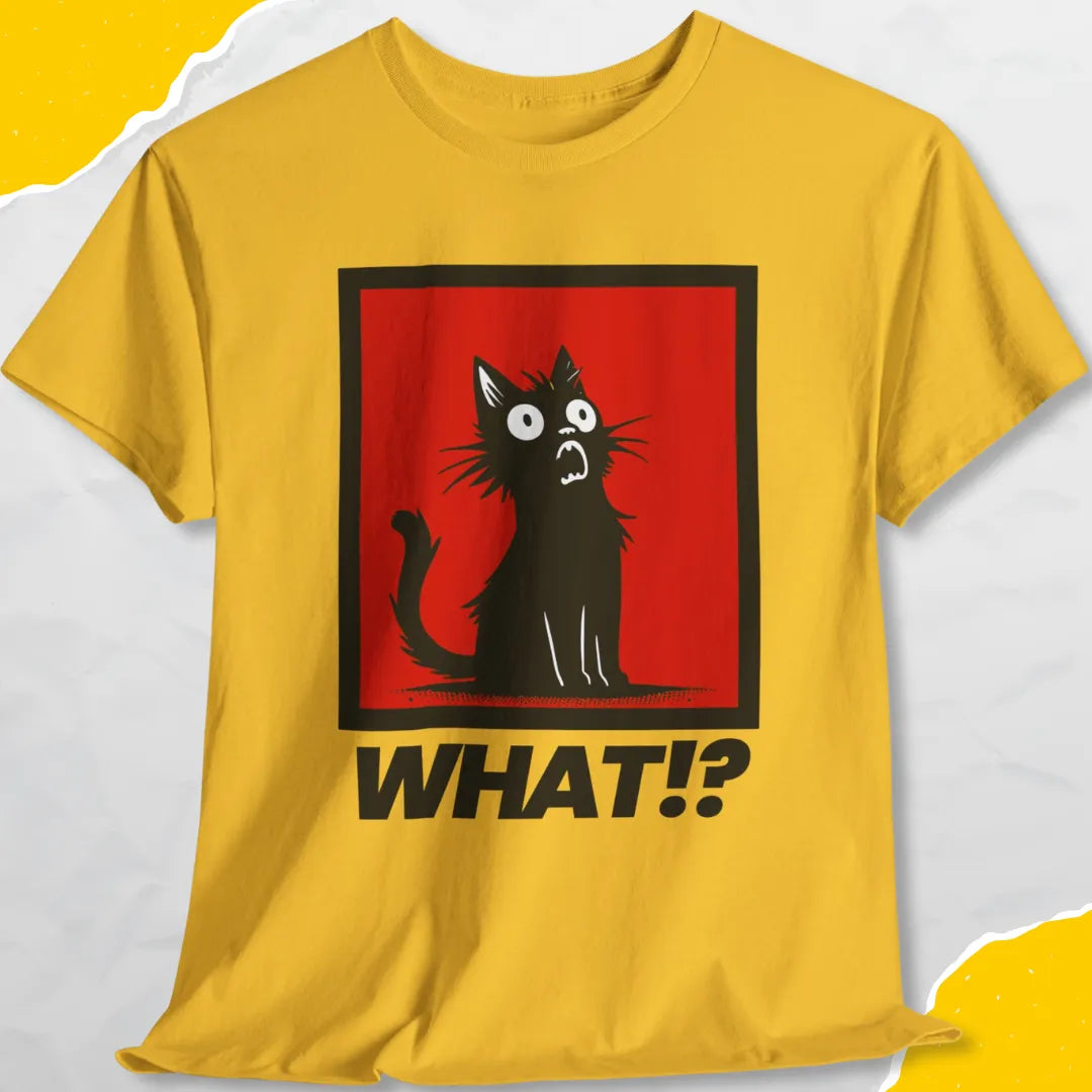 What!? - Unisex Softstyle Tee Cat T-Shirt