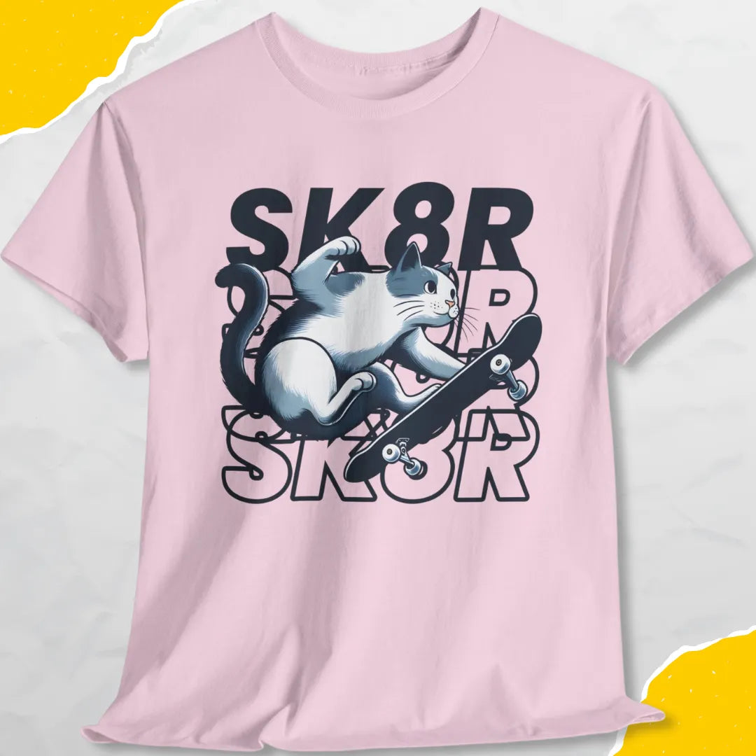 SK8R Skater Cat - Unisex Softstyle Tee Cat T-Shirt