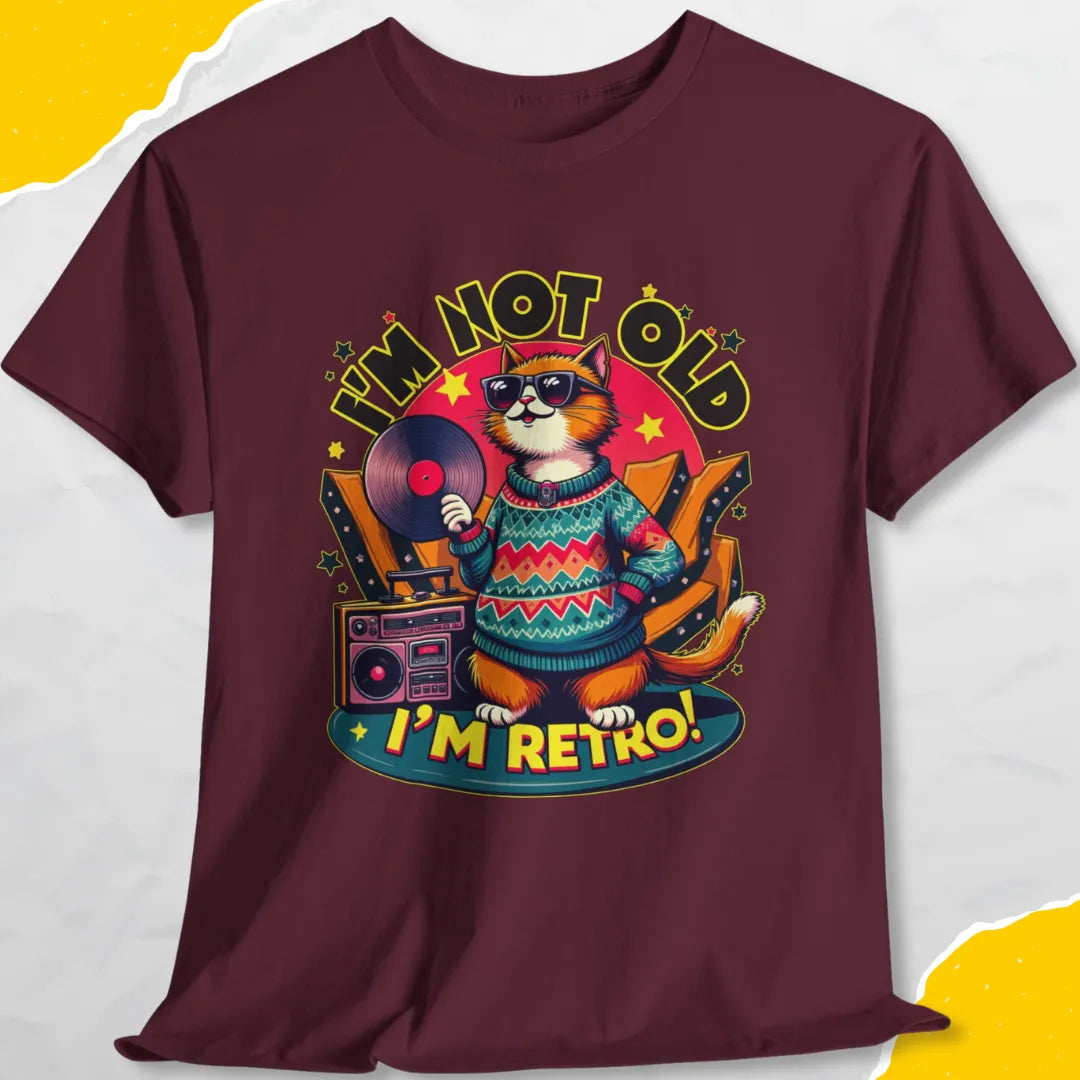 I'm Not Old, I'm Retro - Unisex Softstyle Tee Cat T-Shirt