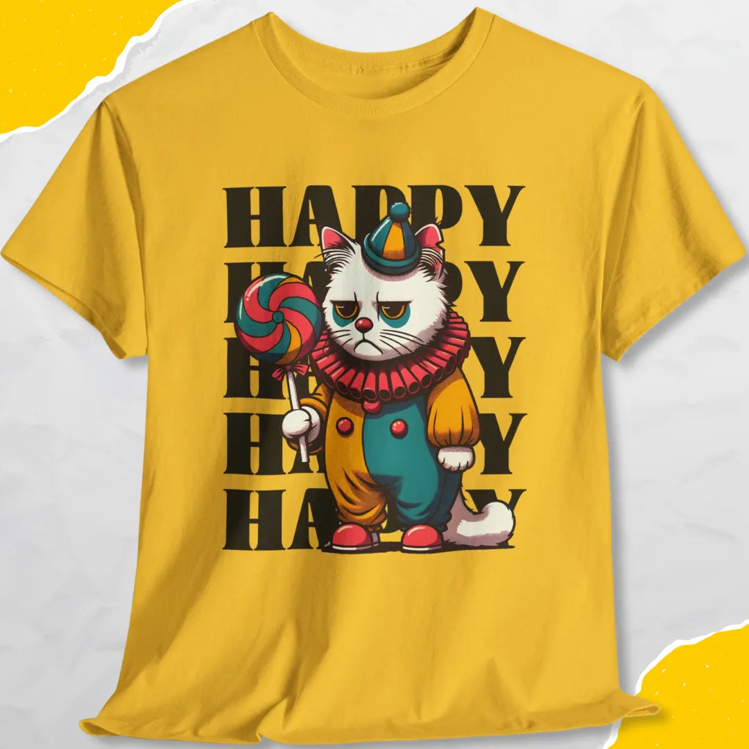 Happy - Unisex Softstyle Tee Cat T-Shirt