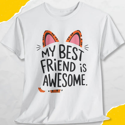 My Best Friend Is Awesome - Unisex Softstyle Tee Cat T-Shirt