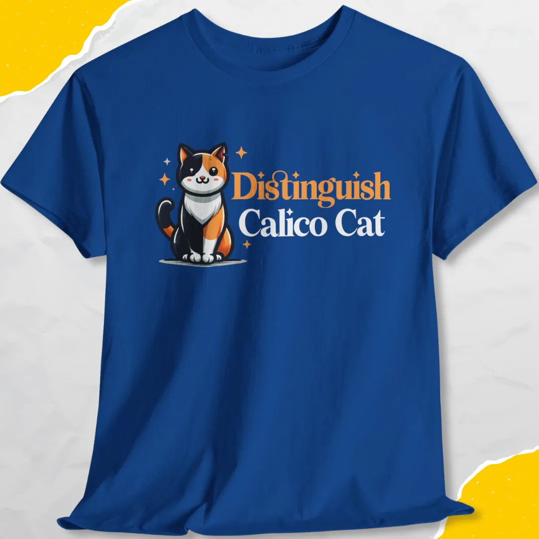 Distinguish Calico Cat - Unisex Softstyle Tee Cat T-Shirt