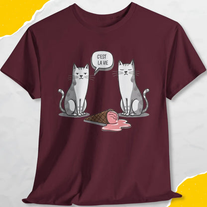 C'Est La Vie (Well, That's Life) - Unisex Softstyle Tee Cat T-Shirt