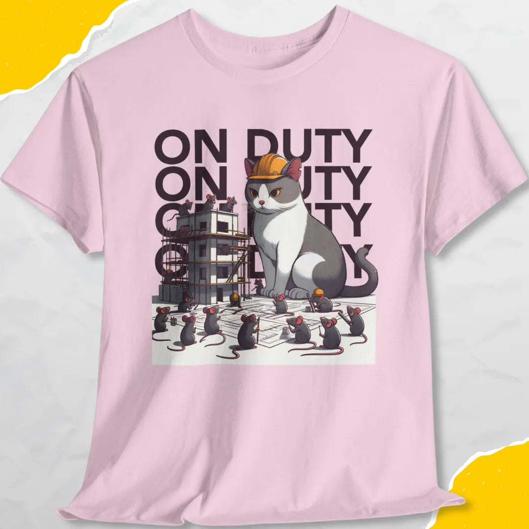 On Duty - Unisex Softstyle Tee Cat T-Shirt