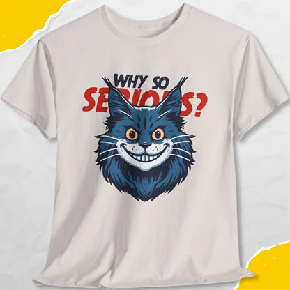 Why So Serious? - Unisex Softstyle Tee Cat T-Shirt