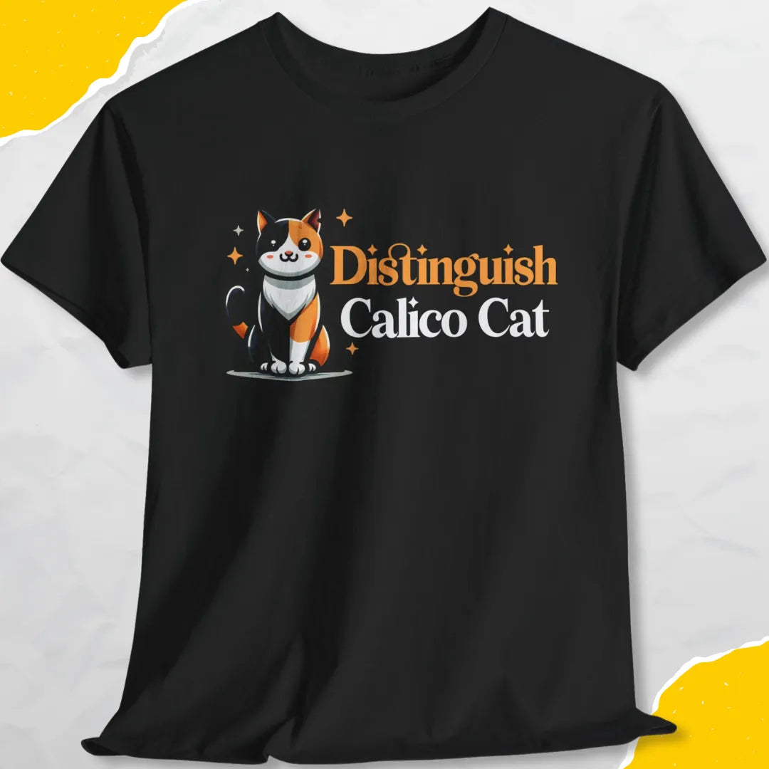 Distinguish Calico Cat - Unisex Softstyle Tee Cat T-Shirt