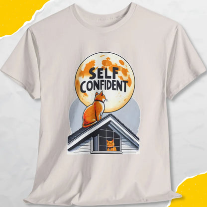 Self Confident - Unisex Softstyle Tee Cat T-Shirt