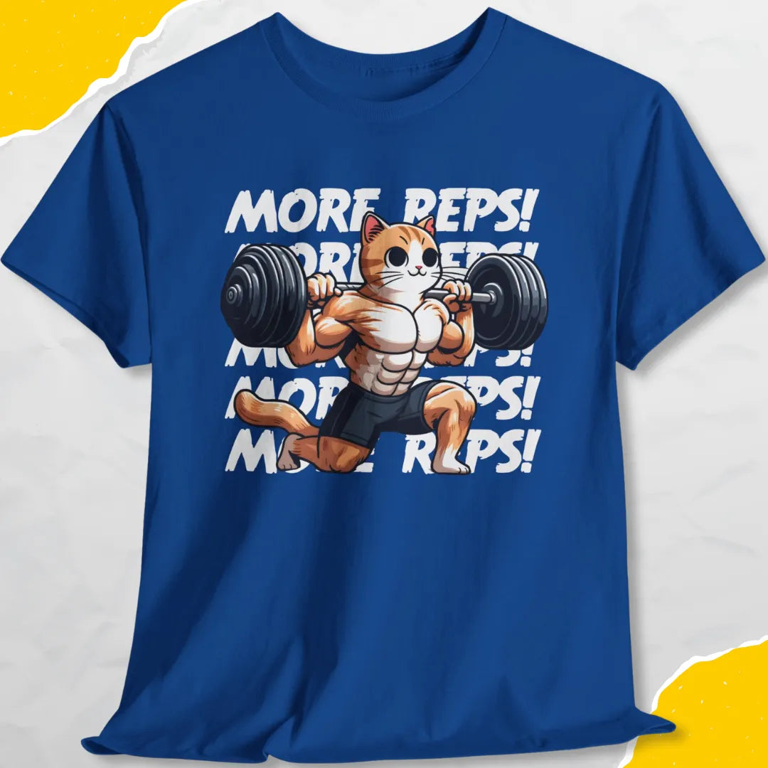 More Reps! - Unisex Softstyle Tee Cat T-Shirt