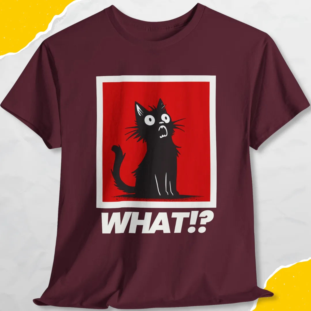 What!? - Unisex Softstyle Tee Cat T-Shirt