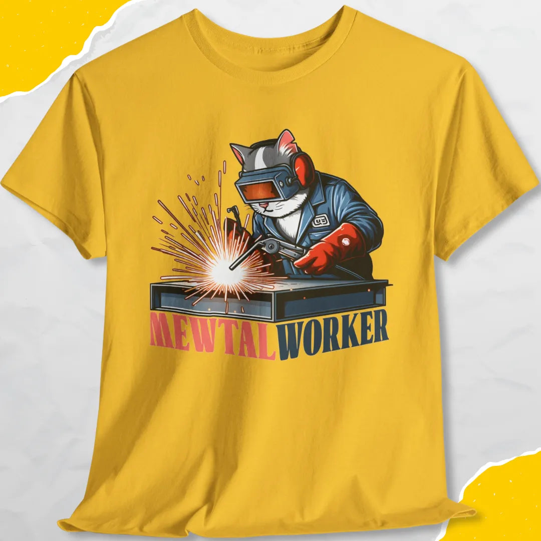 Meowtal Worker - Unisex Softstyle Tee Cat T-Shirt