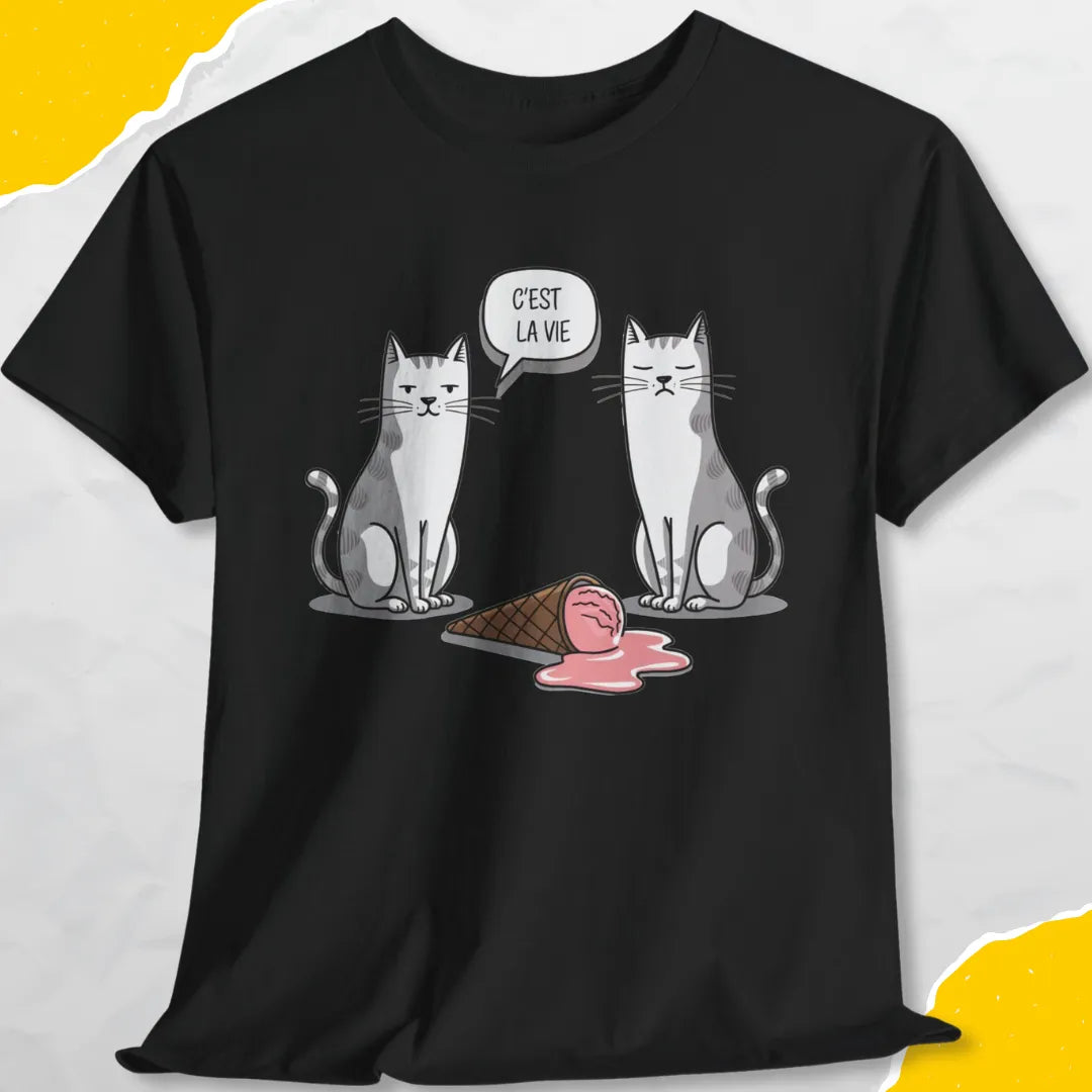 C'Est La Vie (Well, That's Life) - Unisex Softstyle Tee Cat T-Shirt