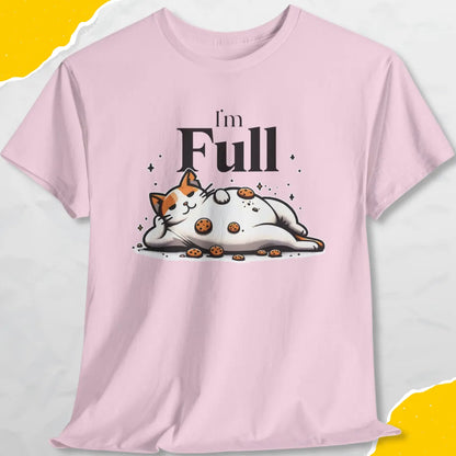 I'm Full - Unisex Softstyle Tee Cat T-Shirt