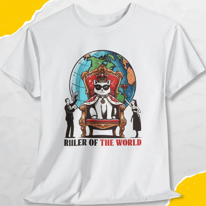 Ruler Of The World - Unisex Softstyle Tee Cat T-Shirt