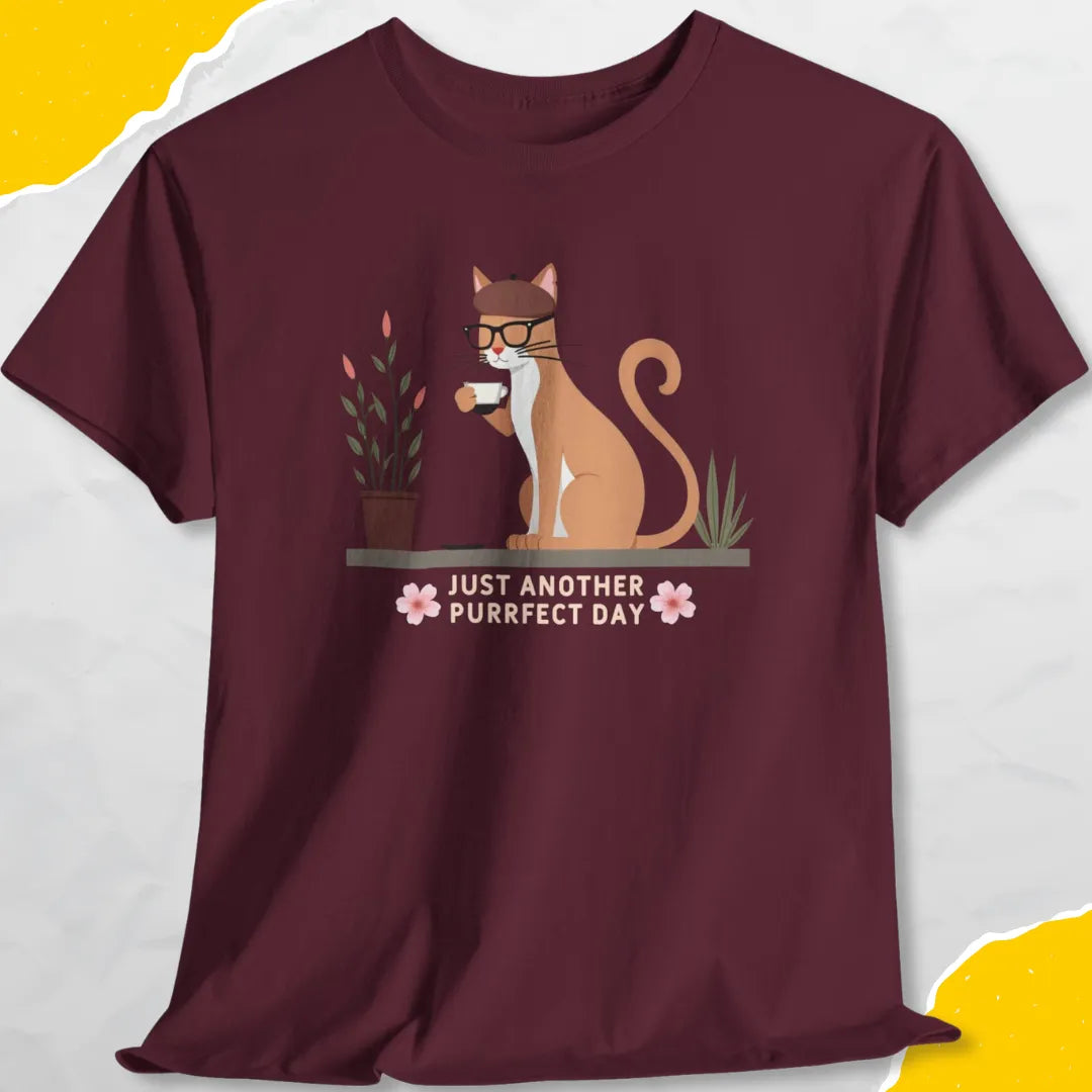 Just Another Purrfect Day - Unisex Softstyle Tee Cat T-Shirt