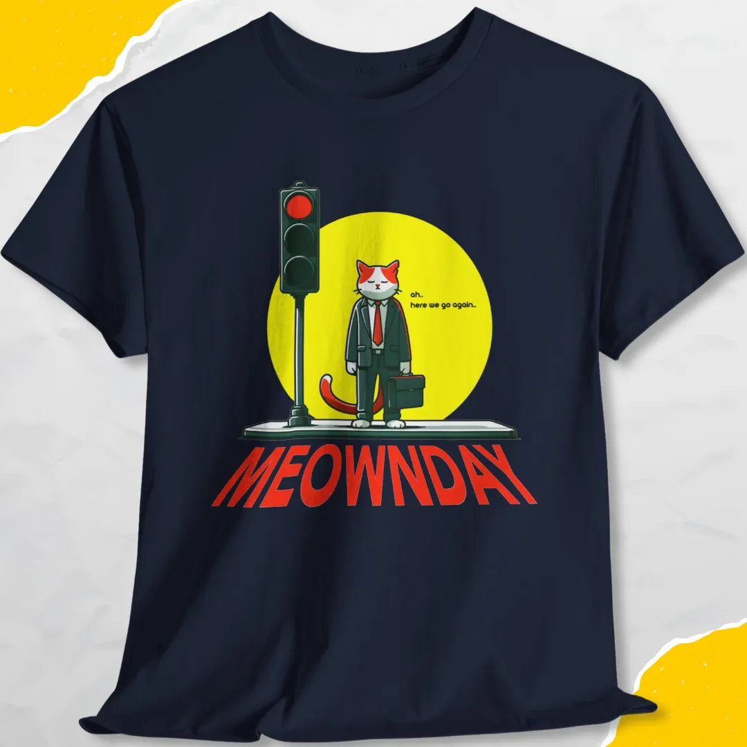 Meownday - Unisex Softstyle Tee Cat T-Shirt