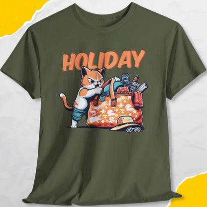 Holiday - Unisex Softstyle Tee Cat T-Shirt