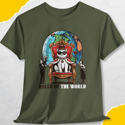 Ruler Of The World - Unisex Softstyle Tee Cat T-Shirt