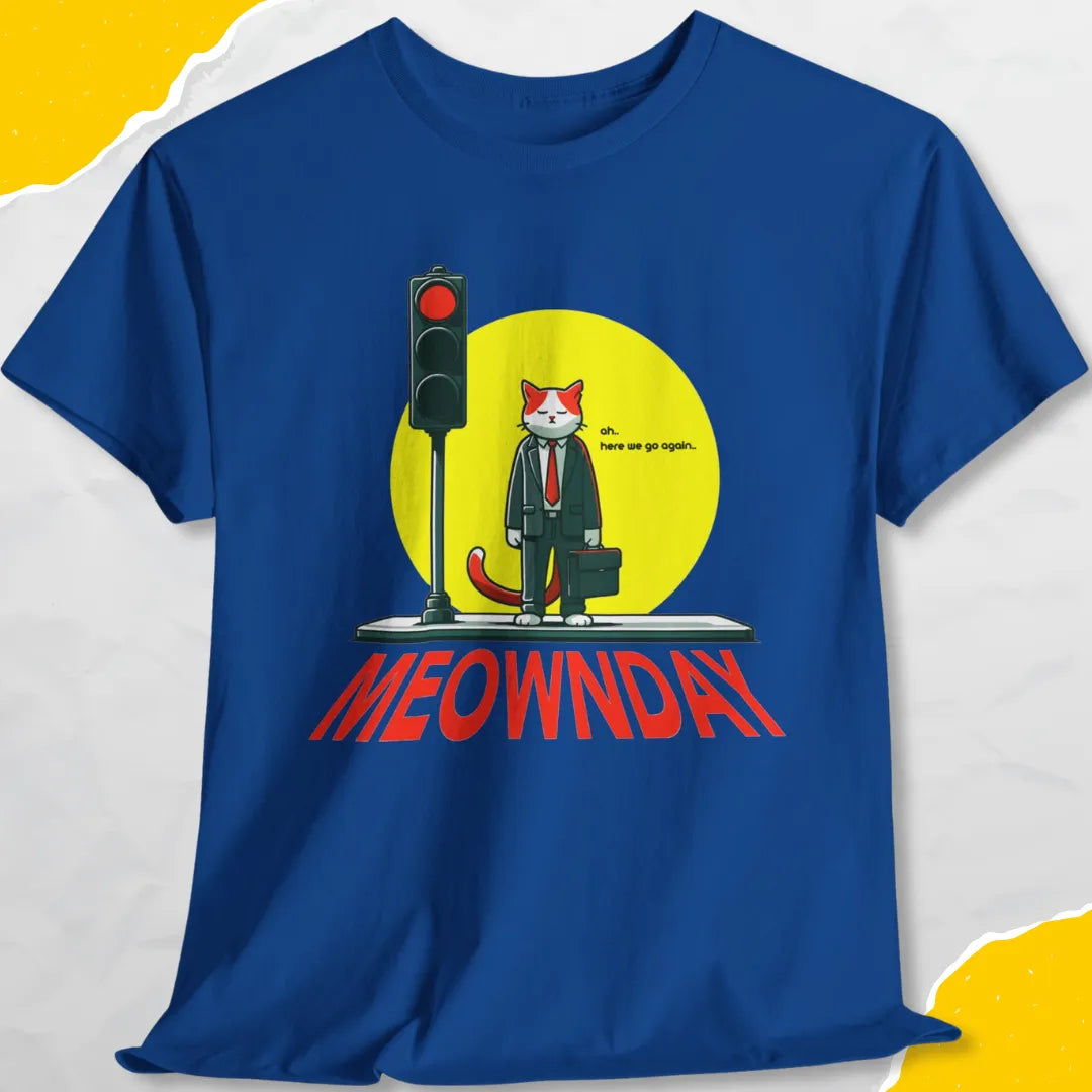 Meownday - Unisex Softstyle Tee Cat T-Shirt