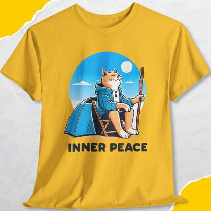 Inner Peace - Unisex Softstyle Tee Cat T-Shirt