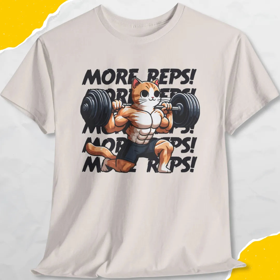 More Reps! - Unisex Softstyle Tee Cat T-Shirt